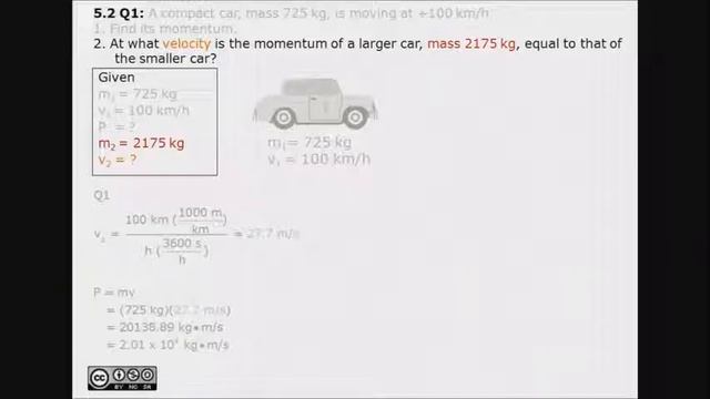 A compact car, mass 725 kg, is moving at +100 km/h смотреть онлайн