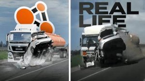 Аварии на реальных событиях в BeamNG.Drive #56