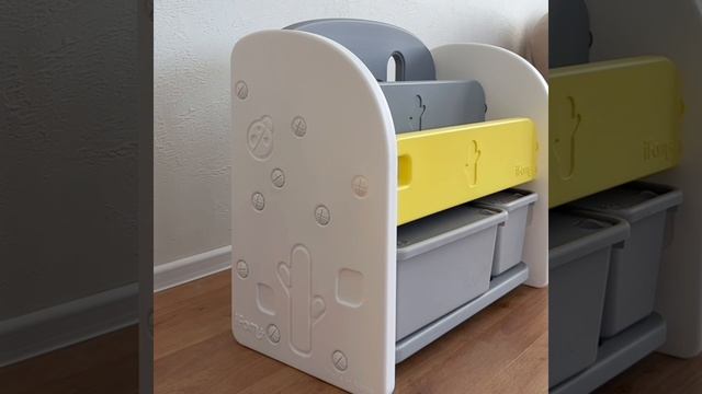 Стеллаж для игрушек и книг IFAM EASY DOING-2, желтый IF-064-EDFB2-Y