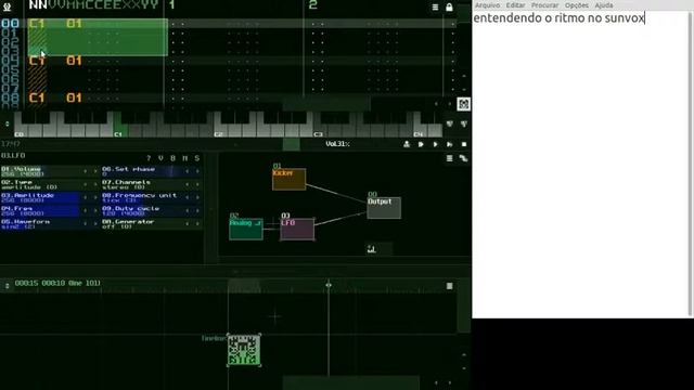 Tutorial Sunvox 5 - Usando ticks para controlar LFO e Echo смотреть онлайн