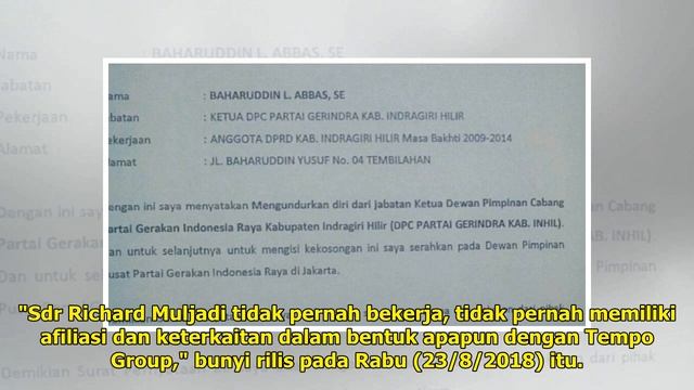 Kuasa Hukum Tempo Group Beri Klarifikasi soal Richard Muljadi, Cucu Konglomerat yang Isap Kokain смотреть онлайн