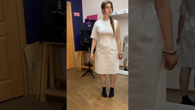 Пример проведения примерки. Большое уменьшение по объёмам. Курс « Платья для новичков» смотреть онлайн