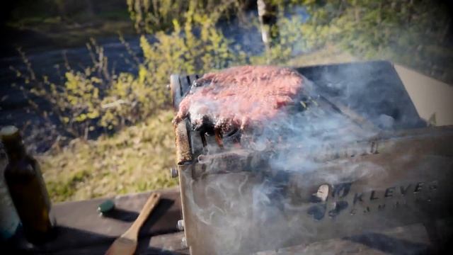 БУРГЕР на мангале, печь для палатки KleverCamping смотреть онлайн