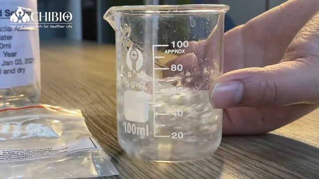 0.5g Acid soluble mushroom chitosan 400cps in 50ml 1% glacial acetic acid -CHIBIO смотреть онлайн