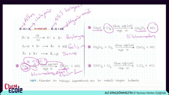 ALKANLARIN KİMYASAL TEPKİMELERİ 2024 AYT KİMYA +pdf смотреть онлайн