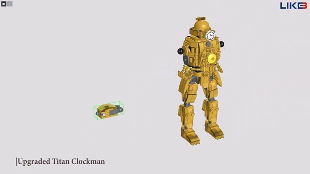 Upgraded Titan Clockman Out Of LEGO