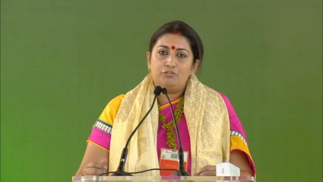 Hon. Smt. Smriti Zubin Irani - Minister of HRD of Government of India - Speaker, IWC 2014 смотреть онлайн