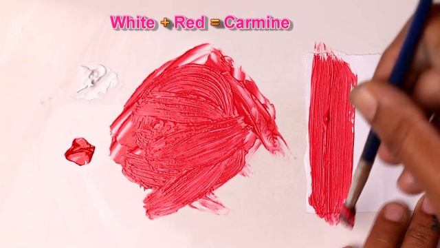 Carmine Color - How To Make Carmine Color - Color Mixing