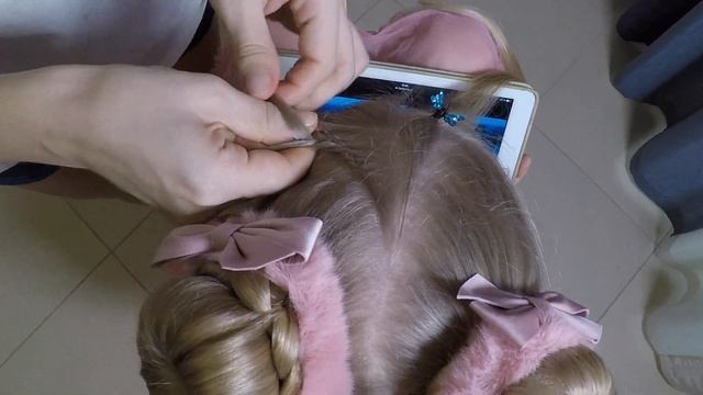 Бублики | Прически для девочек смотреть онлайн