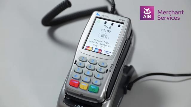 Verifone VX 820 | Performing a Contactless Transaction | AIB Merchant Services смотреть онлайн