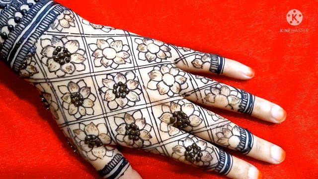 beautiful mehendi grid design tutorial by Zarin's Art || unique henna pattern tutorial || henna смотреть онлайн