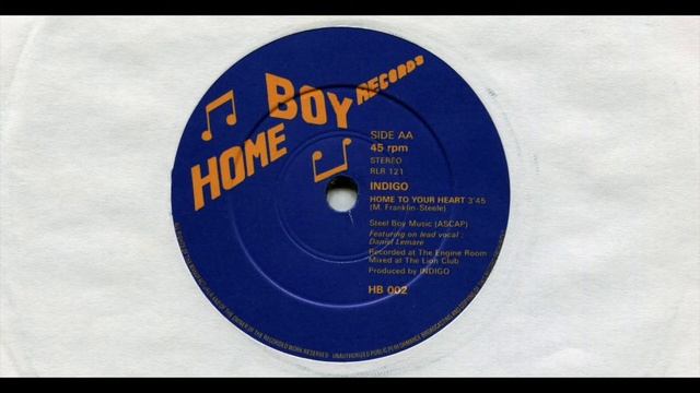 INDIGO (FEATURING LEAD VOCAL DANIEL LEMARE)■HOME TO YOUR HEART■198?(80'S)■AA-SIDE■7'' VINYL смотреть онлайн