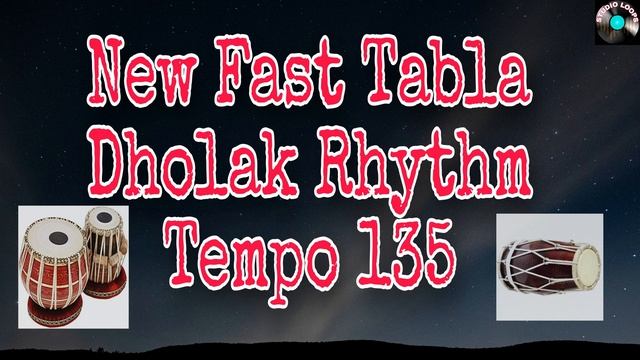 New Fast Tabla Dholak Rhythm Track | Tempo 135 | Studio Loops смотреть онлайн