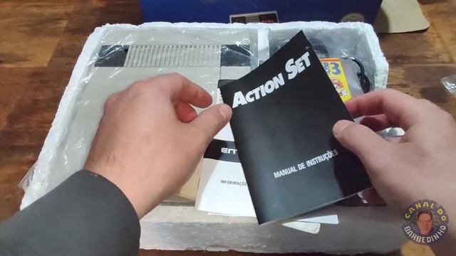 Unboxing NES ACTION SET Playtronic Que Fiz Berço E Número De Série 