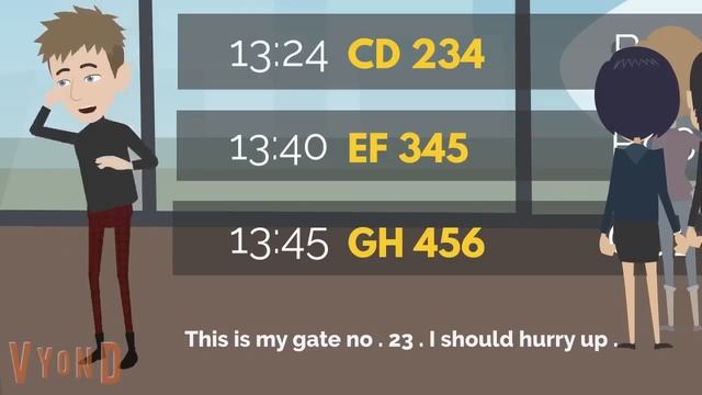 At the airport English conversation смотреть онлайн