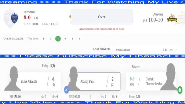 Live QUT vs AMR | Qurum Thunders vs Amerat Royals | QT vs AR | Oman D10 League 2022 Score Streaming смотреть онлайн