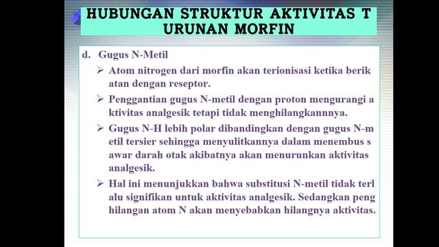 HSA Analgetika Narkotika Morfin - Kuliah Online KIMIA FARMASI I смотреть онлайн