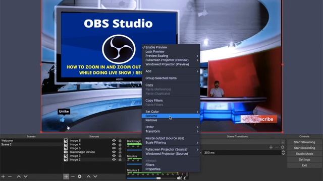 HOW TO ZOOM IN AND ZOOM OUT IN OBS STUDIO WHILE DOING LIVE SHOW / RECORDING смотреть онлайн