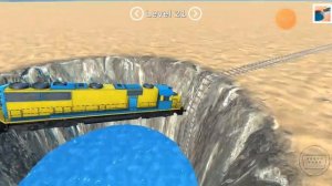 поезд упал в воду игра :разрушение поезда*