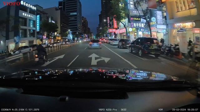 VIOFO A229 PRO 3 CHANNEL NIGHT FOOTAGE смотреть онлайн