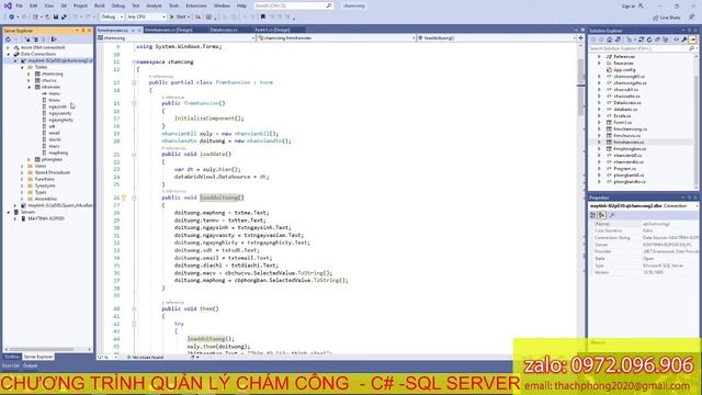 Source code Chương trình QL CHẤM CÔNG C# SQL SERVER смотреть онлайн