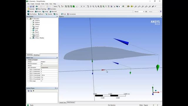 3D wing design Using DesignModeler ANSYS PART 1 смотреть онлайн