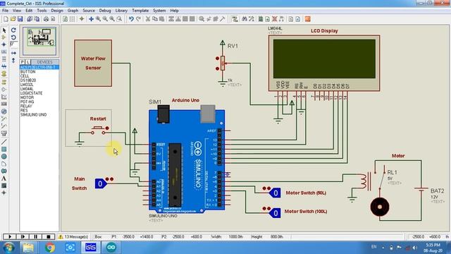 Smart Water Meter Using Arduino With Code and Circuit || Proteus Simulation смотреть онлайн