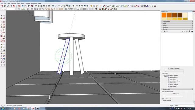 create a 3D isometric living room with sketchup смотреть онлайн