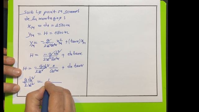 2BAC BIOF EXERCICE PROJECTILE MOUVEMENT PARABOLIQUE смотреть онлайн