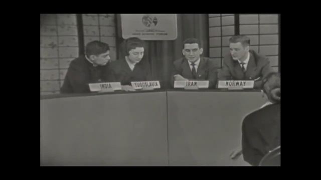 1956 High school exchange students- India, Iran, Yugoslavia, Norway. "NATO and other regional pacts смотреть онлайн