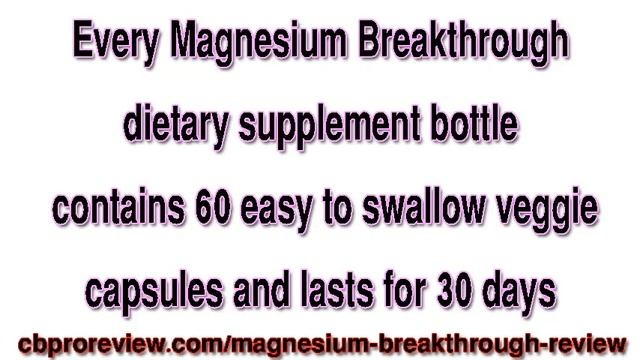 Magnesium Breakthrough Review смотреть онлайн