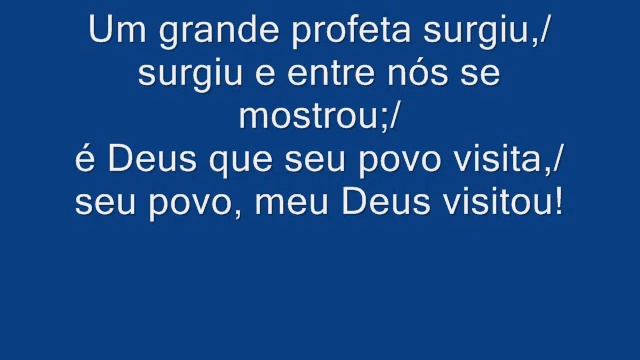 ALELUIA... UM GRANDE PROFETA SURGIU (Aclamação - 6º Domingo Tempo Comum - Ano B) смотреть онлайн