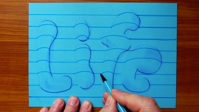 Easy Drawing Water Drops Letters - How to Draw Bubble Letters - By Vamos смотреть онлайн
