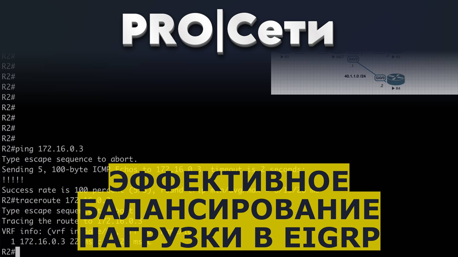 Эффективное балансирование нагрузки в EIGRP смотреть онлайн