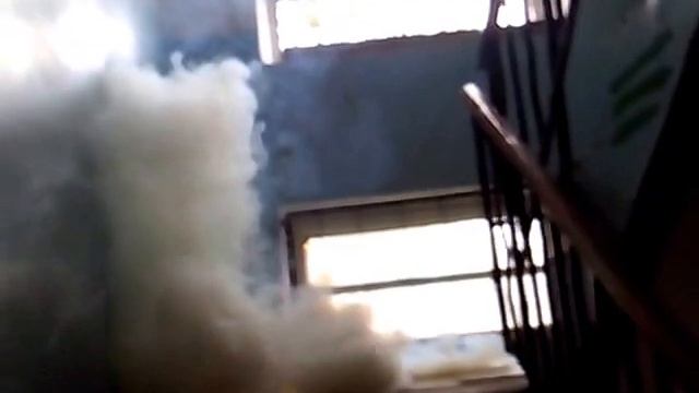 Испытание дымовой шашки. Селитра+газеты. смотреть онлайн