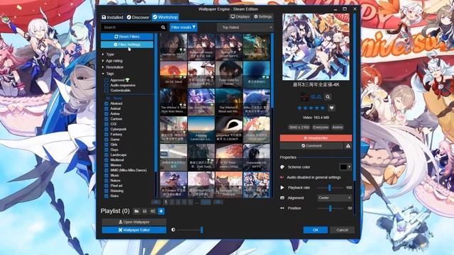 How To Filter Out Anime Wallpapers - Wallpaper Engine смотреть онлайн