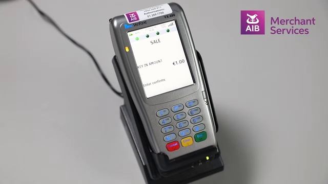 VeriFone VX 680 | Performing a Contactless Transaction | AIB Merchant Services смотреть онлайн