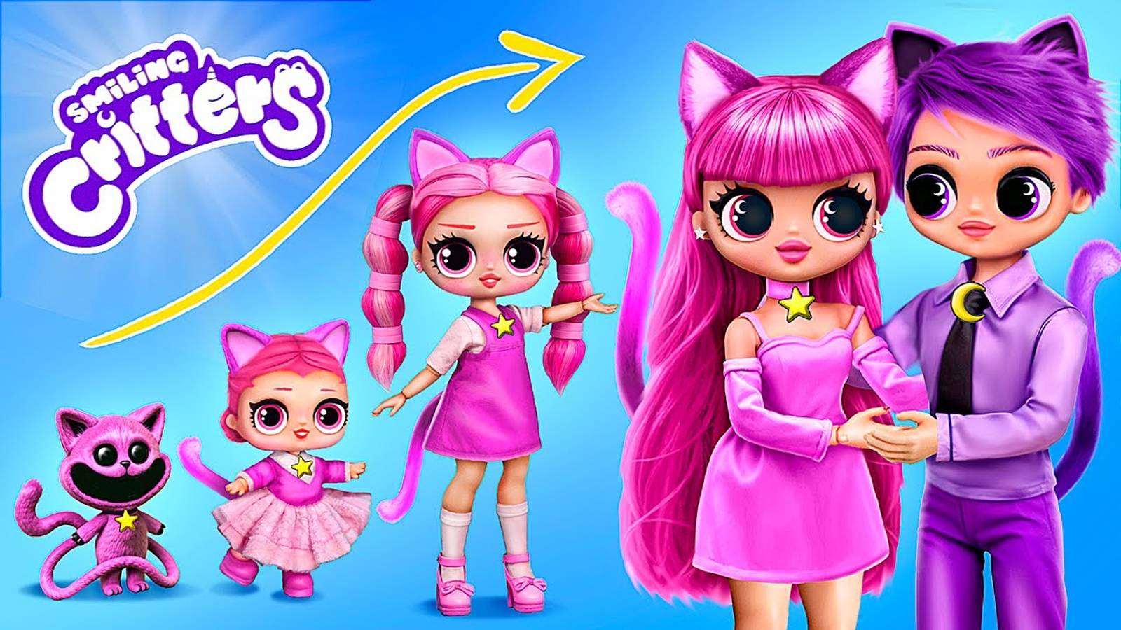 Smiling Critters: Взросление КиттиНэп! 32 Poppy Playtime DIYs смотреть онлайн