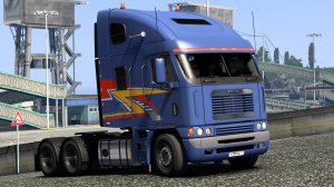 100 / ETS 2 1.52 / Freightliner Argosy / Перекрасил трак и с грузом в Египет / MARIO MAP.