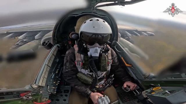 Боевая работа самолетов Су-25 в Курской области смотреть онлайн