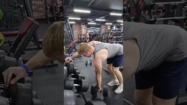 Как должны выглядеть тяжёлые тяги с гантелями смотреть онлайн