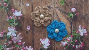 МК Объёмный цветок крючком