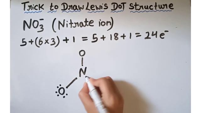 Trick to draw lewis dot structure of nitrate ion смотреть онлайн