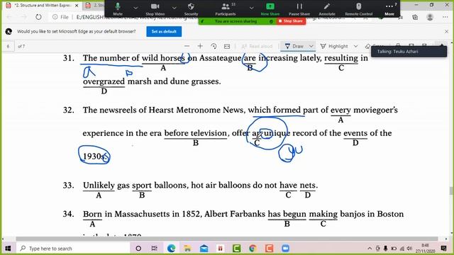 TOEFL sructure video 8 смотреть онлайн