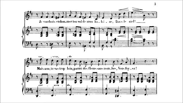 Gabriel Fauré - Le Papillon et la Fleur, Op. 1/1 (1868) [Score] смотреть онлайн