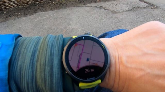 Часы Garmin Forerunner 965. Навигация к объекту. Навигация при помощи функции Засечь направление смотреть онлайн