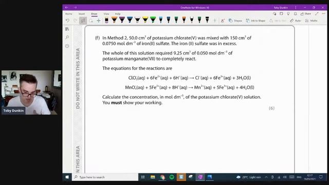 Edexcel IAL Chemistry Paper 6 January 2021 смотреть онлайн