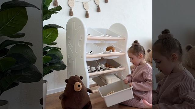 Стеллаж для игрушек IFAM DesignToy-1, бежевый  IF-047-DO1-B