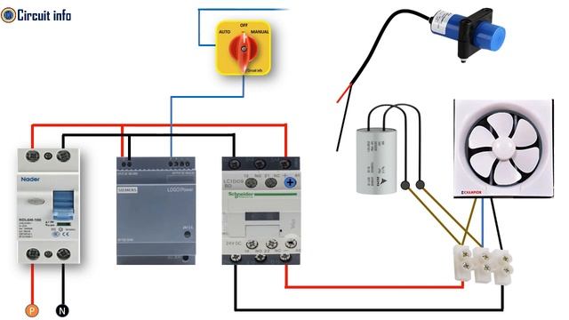 Auto Manual Selector Switch with 2 Wire Sensor Connection Diagram @CircuitInfo смотреть онлайн