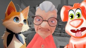 Кот и бабка Гренни. Схватка на выживание. Желейный пёс Стасик в виртуальной реальности. I am cat.